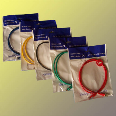 Patch cord FTP cat5e 1,5M čierny