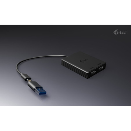 i-tec USB-A/USB-C Dual 4K HDMI Video adaptér