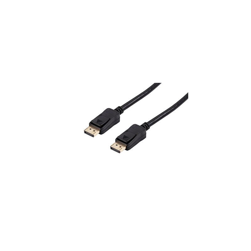Kábel C-TECH DisplayPort 1.2, 4K @ 60Hz, M/M, 0,5m