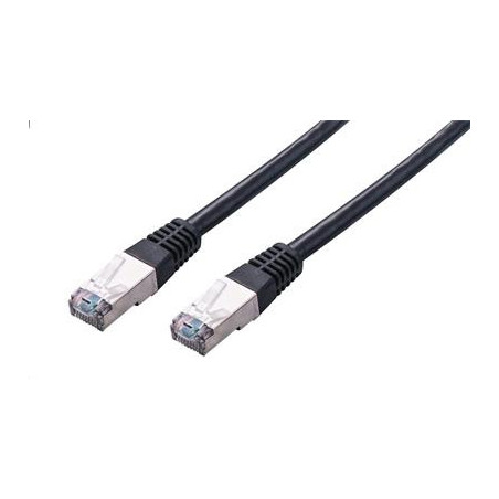 Kábel C-TECH patchcord Cat5e, FTP, čierny, 2m