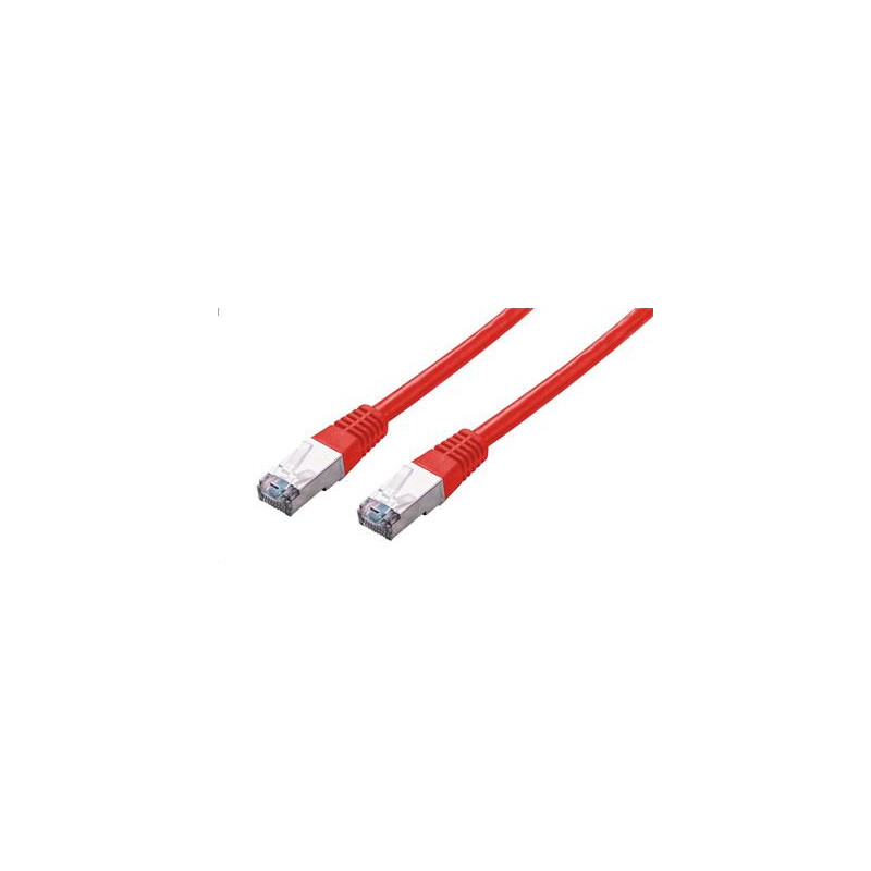 Kábel C-TECH patchcord Cat5e, FTP, červený, 0,25 m