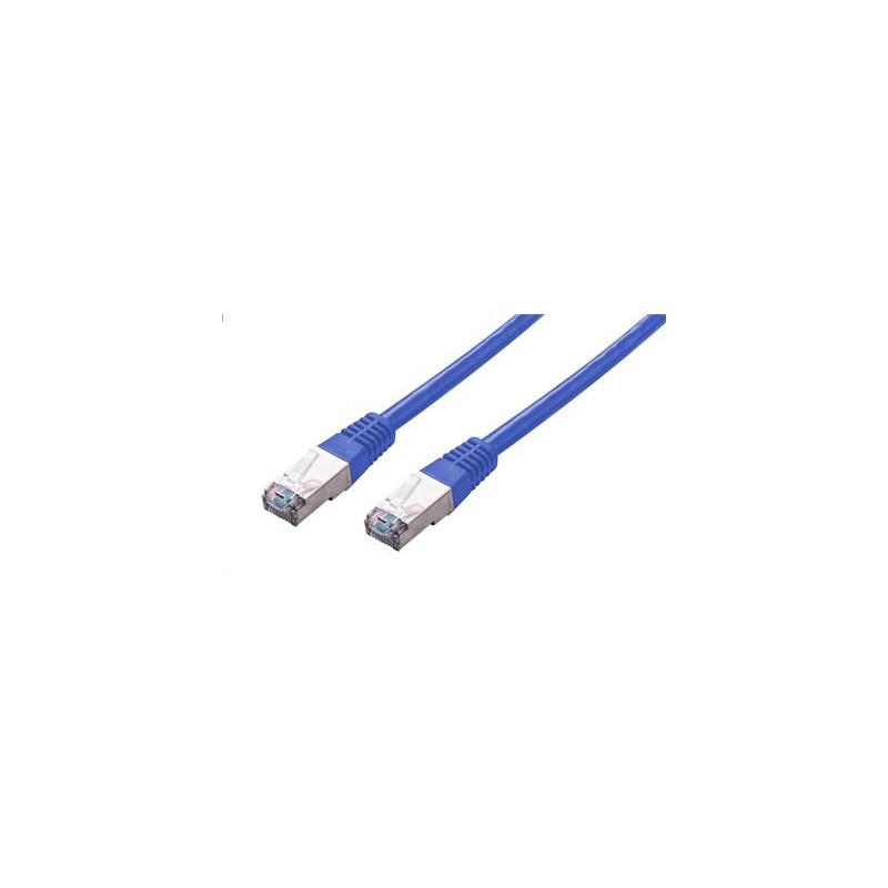 Kábel C-TECH patchcord Cat5e, FTP, modrý, 2m