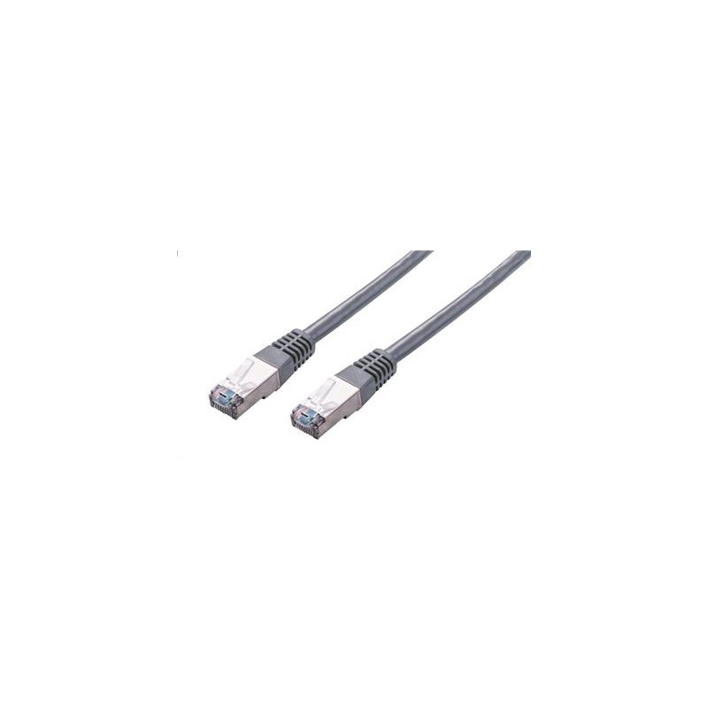 Kábel C-TECH patchcord Cat5e, FTP, sivý, 1m