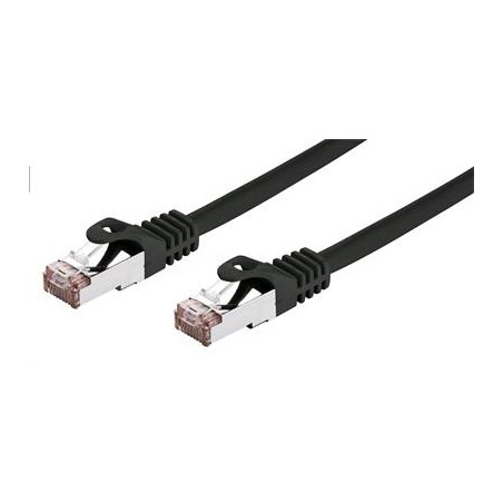 Kábel C-TECH patchcord Cat6, FTP, čierny, 2m