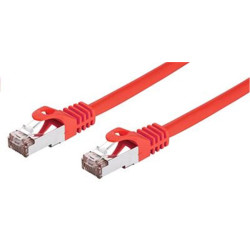Kábel C-TECH patchcord Cat6, FTP, červený, 1m