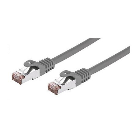 Kábel C-TECH patchcord Cat6, FTP, sivý, 0,25m