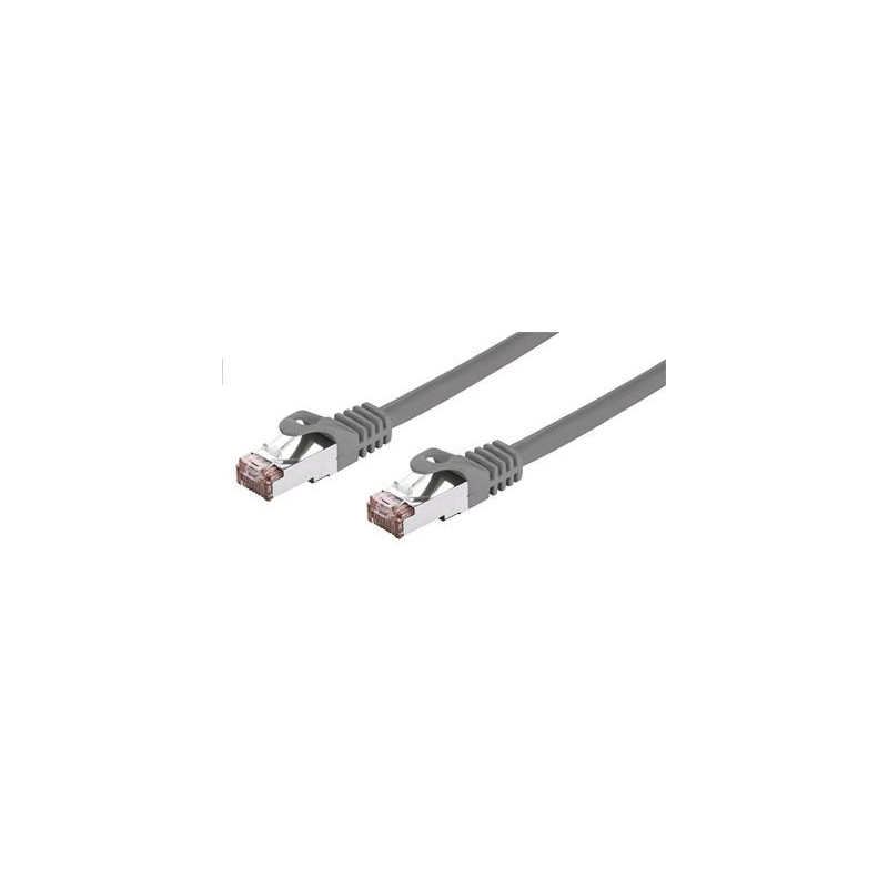 Kábel C-TECH patchcord Cat6, FTP, sivý, 3m