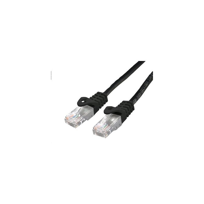 Kábel C-TECH patchcord Cat6, UTP, čierny, 0,25m