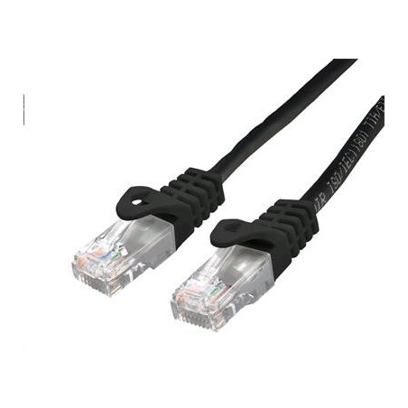 Kábel C-TECH patchcord Cat6, UTP, čierny, 0,5m