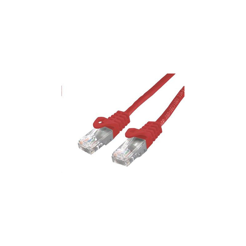 Kábel C-TECH patchcord Cat6, UTP, červený, 0,25 m