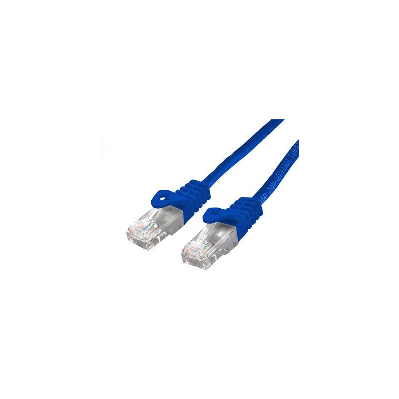 Kábel C-TECH patchcord Cat6, UTP, modrý, 0,5m