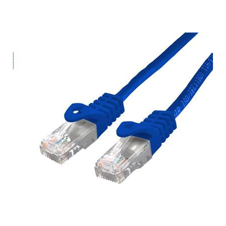 Kábel C-TECH patchcord Cat6, UTP, modrý, 0,5m