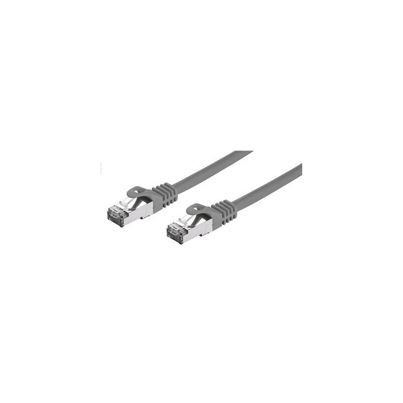 Kábel C-TECH patchcord Cat7, S/FTP, sivý, 10m
