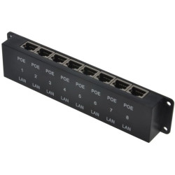 MaxLink pasívny POE panel, 8 portov