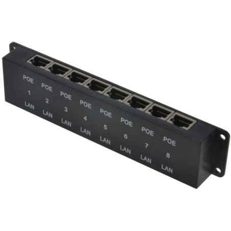 MaxLink pasívny POE panel, 8 portov