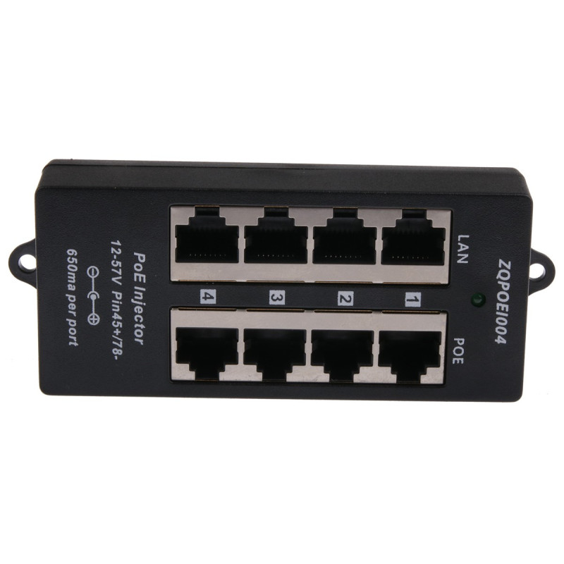 MaxLink pasívny POE panel, 4 porty