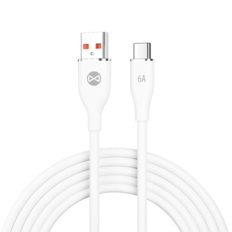 Dátový kábel Forever USB/USB-C 1m 66W biely