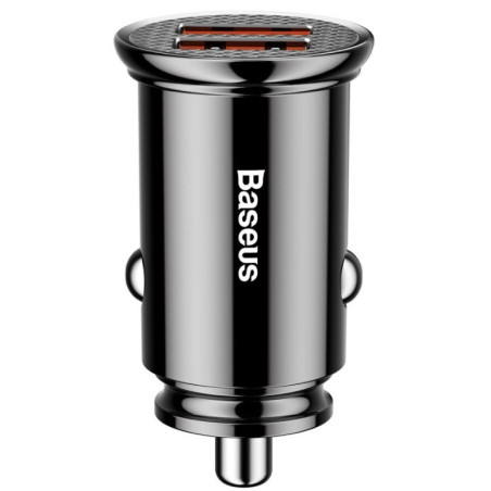 Baseus rýchlonabíjačka do auta 2xUSB QC3.0 30W čierna