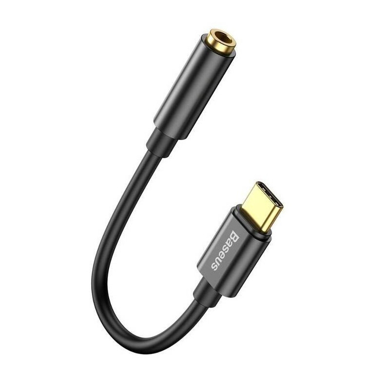 Baseus audio adaptér z USB-C na Jack 3,5mm čierny