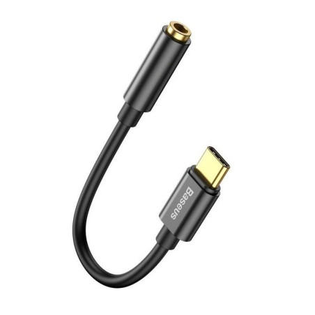 Baseus audio adaptér z USB-C na Jack 3,5mm čierny