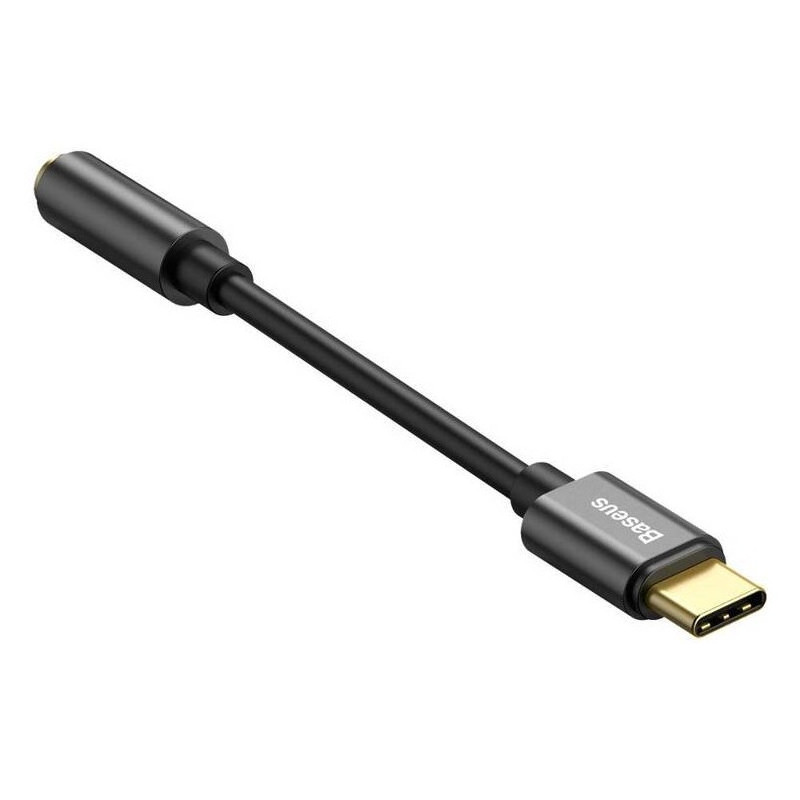 Baseus audio adaptér z USB-C na Jack 3,5mm čierny