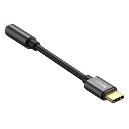 Baseus audio adaptér z USB-C na Jack 3,5mm čierny