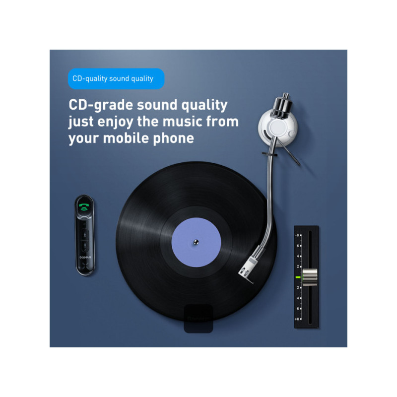 Baseus bluetoooth audio adaptér Qiyin čierny