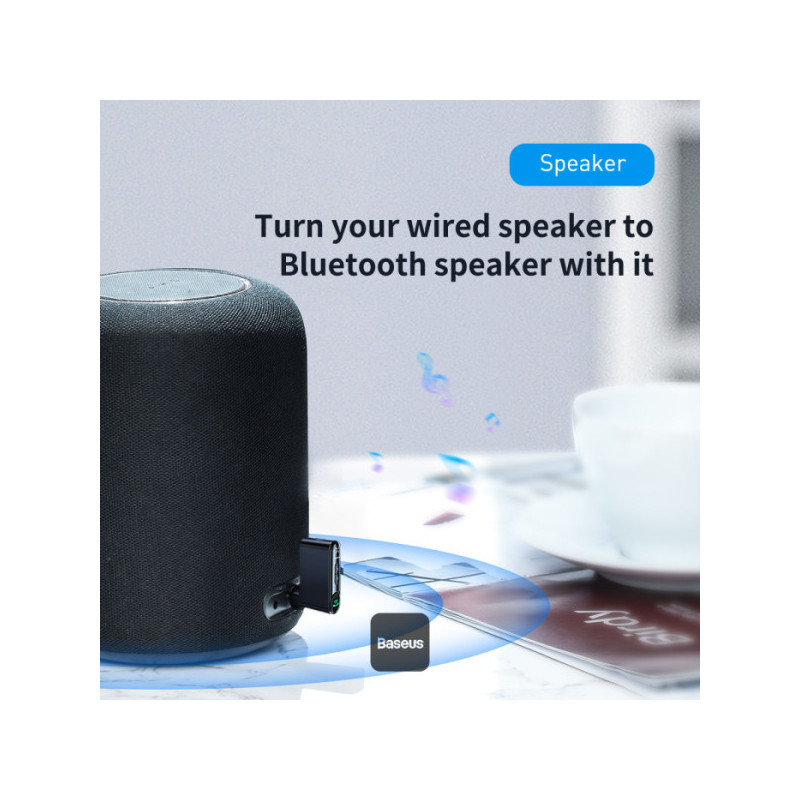 Baseus bluetoooth audio adaptér Qiyin čierny