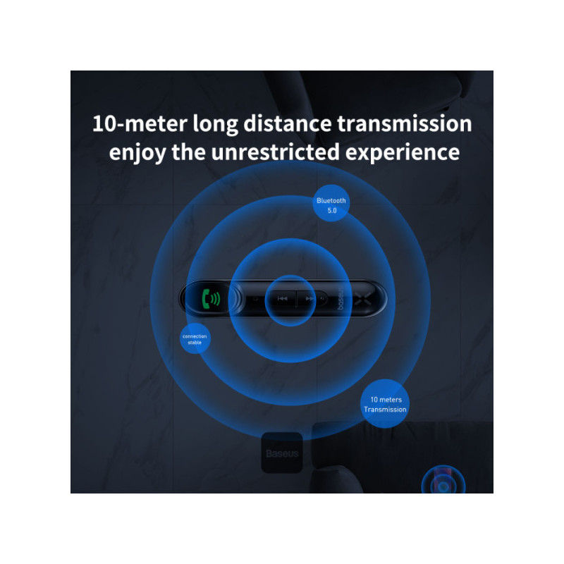 Baseus bluetoooth audio adaptér Qiyin čierny