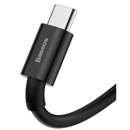 Baseus dátový kábel Superior USB-C 1m 6A 66W čierny