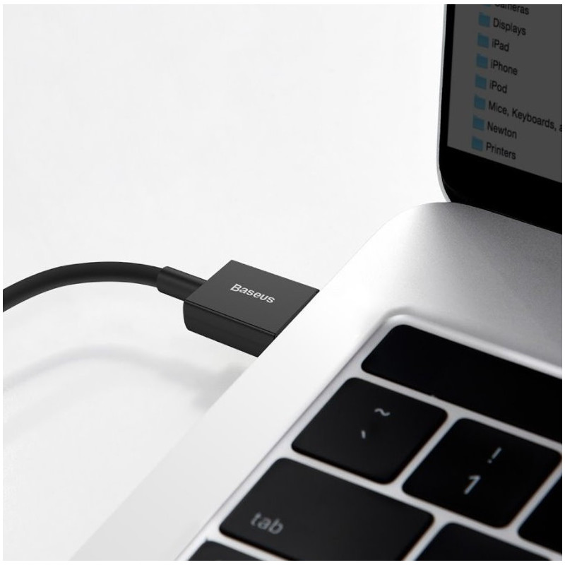 Baseus dátový kábel Superior USB-C 1m 6A 66W čierny