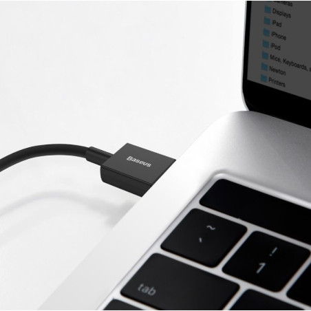 Baseus dátový kábel Superior USB-C 1m 6A 66W čierny