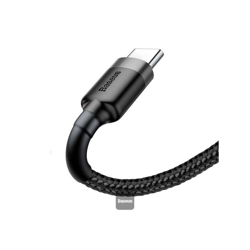 Baseus dátový kábel Cafule USB-C 2m 2A šedo-čierny
