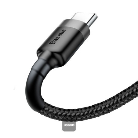 Baseus dátový kábel Cafule USB-C 2m 2A šedo-čierny