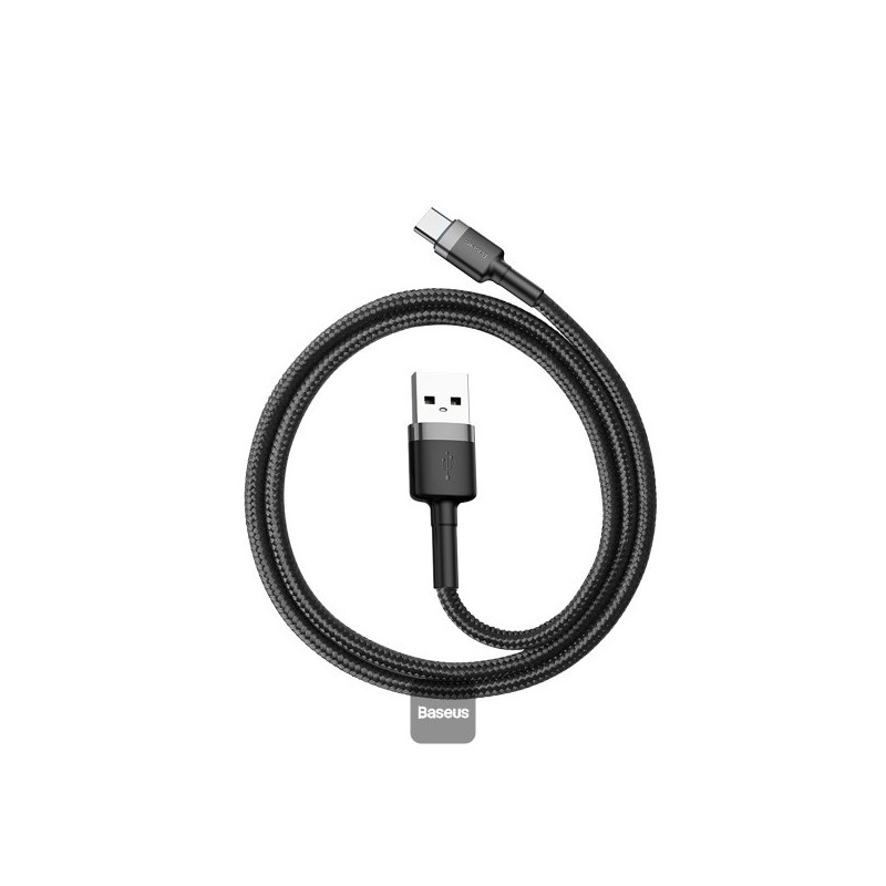 Baseus dátový kábel Cafule USB-C 2m 2A šedo-čierny