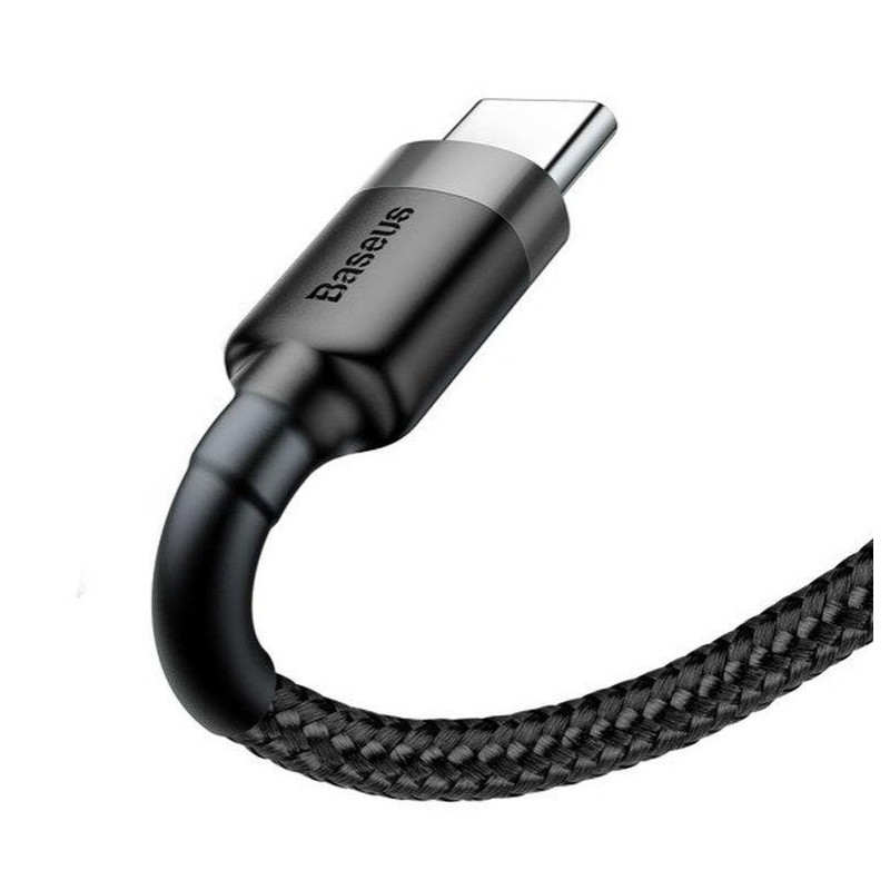 Baseus dátový kábel Cafule USB-C 3m 2A šedo-čierny