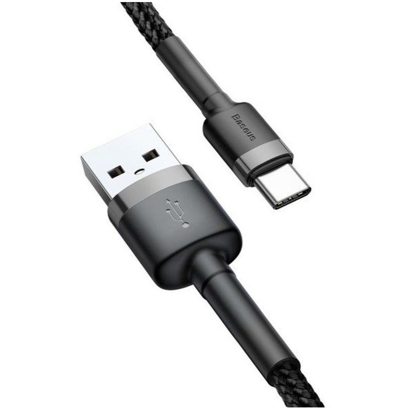 Baseus dátový kábel Cafule USB-C 3m 2A šedo-čierny