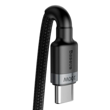 Baseus dátový kábel Cafule USB-C PD2.0 100W 2m 20V 5A šedo-čierny
