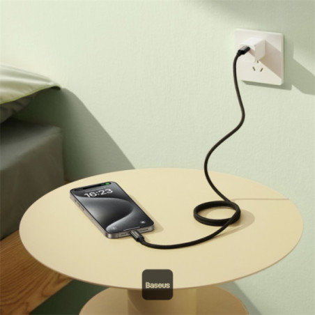 Baseus dátový magnetický kábel Tungsten Gold USB-C/USB-C 1m 100W čierny