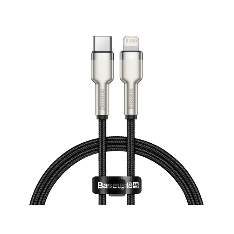 Baseus dátový kábel Cafule USB-C na Lightning 0,25 PD 20W čierny