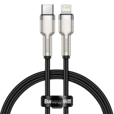 Baseus dátový kábel Cafule USB-C na Lightning 0,25 PD 20W čierny