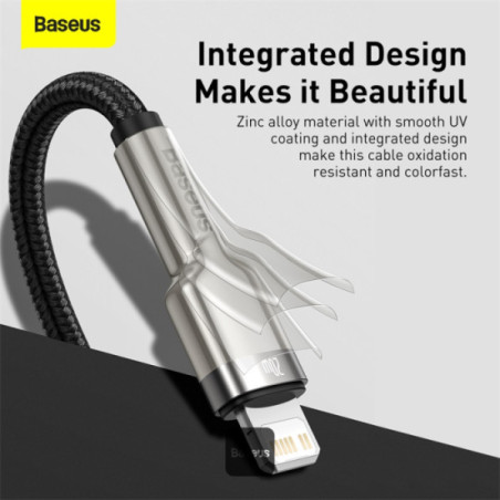 Baseus dátový kábel Cafule USB-C na Lightning 0,25 PD 20W čierny
