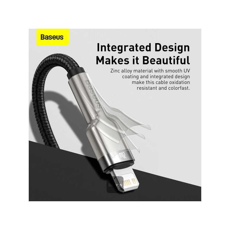 Baseus dátový kábel Cafule USB-C/Lightning 1m PD 20W čierny