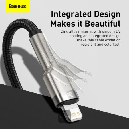 Baseus dátový kábel Cafule USB-C/Lightning 1m PD 20W čierny