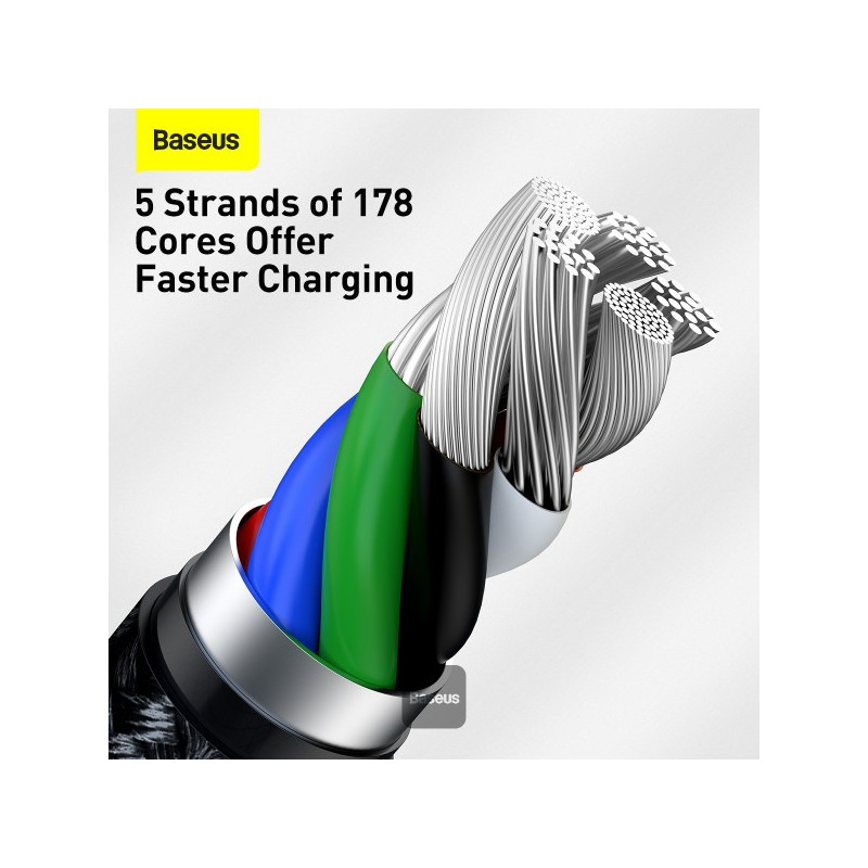 Baseus dátový kábel Cafule USB-C/Lightning 1m PD 20W čierny