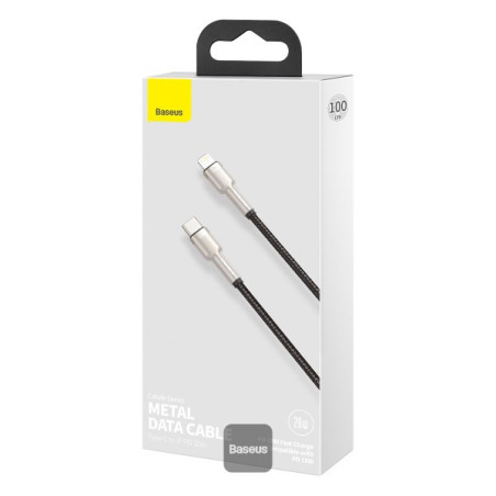 Baseus dátový kábel Cafule USB-C/Lightning 1m PD 20W čierny