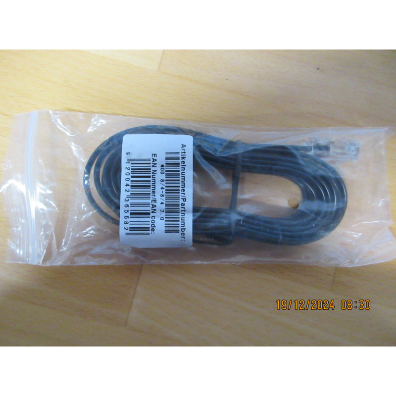 Prepojovací kábel telefónny, 1x RJ-45 1x RJ-45, 3m