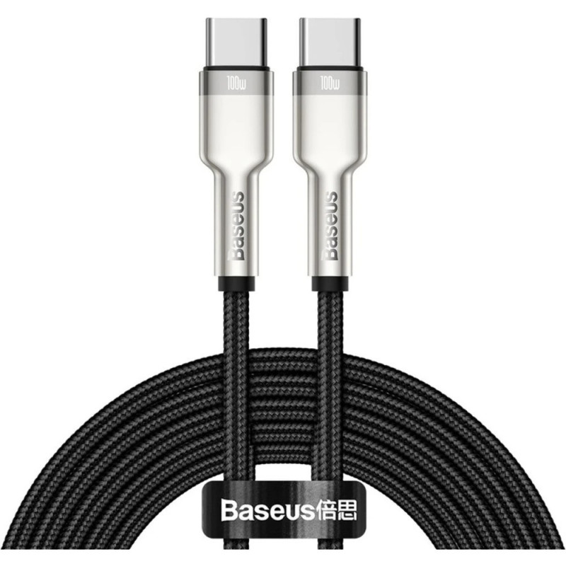 Baseus Dátový kábel Cafule USB-C/USB-C 2m 100W čierny