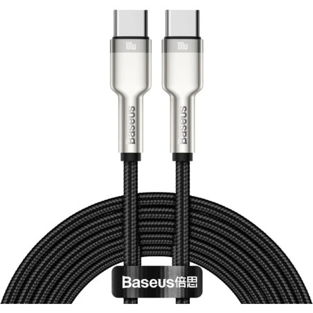 Baseus Dátový kábel Cafule USB-C/USB-C 2m 100W čierny