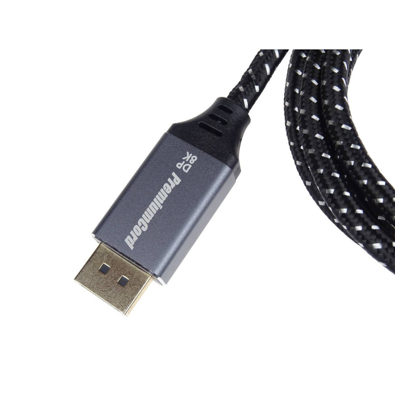 PremiumCord DP 1.4 kábel 8K, kov, pozlátený, 5m